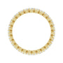 Sapphire Row Natural Diamond Petite Round Eternity Band - 14K Yellow Gold, 2.25 mm (view 2)