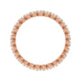 Sapphire Row Natural Diamond Petite Round Eternity Band - 14K Rose Gold, 2.25 mm (view 2)