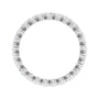 Sapphire Row Natural Diamond Petite Round Eternity Band - 14K White Gold, 2.5 mm (view 2)