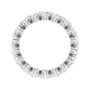 Sapphire Row Natural Diamond Petite Round Eternity Band - 14K White Gold, 2.8 mm (view 2)