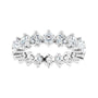 Sapphire Row Natural Diamond Petite Round Eternity Band - Platinum, 2.8 mm (view 3)