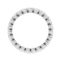 Sapphire Row Natural Diamond Petite Round Eternity Band - 14K White Gold, 2.25 mm (view 2)