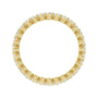 Sapphire Row Natural Diamond Petite Round Eternity Band - 14K Yellow Gold, 1.7 mm (view 2)