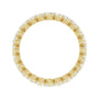 Sapphire Row Natural Diamond Petite Round Eternity Band - 14K Yellow Gold, 2.5 mm (view 2)