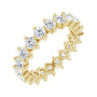 Sapphire Row Natural Diamond Petite Round Eternity Band - 14K Yellow Gold, 2.8 mm
