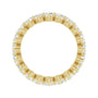 Sapphire Row Natural Diamond Petite Round Eternity Band - 14K Yellow Gold, 2.8 mm (view 2)