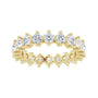 Sapphire Row Natural Diamond Petite Round Eternity Band - 14K Yellow Gold, 2.8 mm (view 3)