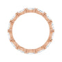 Sapphire Row Lab-Grown Diamond Petite Marquise Eternity Band - 14K Rose Gold, 4.5 × 2.5 mm, 8 (view 2)