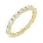 Sapphire Row Lab-Grown Diamond Petite Marquise Eternity Band - 14K Yellow Gold, 4 × 2 mm, 4.5