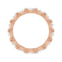 Sapphire Row Lab-Grown Diamond Petite Marquise Eternity Band - 14K Rose Gold, 4 × 2 mm, 4.5 (view 2)