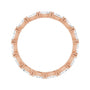 Sapphire Row Lab-Grown Diamond Petite Marquise Eternity Band - 14K Rose Gold, 4 × 2 mm, 6.5 (view 2)