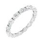 Sapphire Row Lab-Grown Diamond Petite Marquise Eternity Band - Platinum, 4.3 × 2.25 mm, 7.5