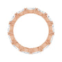 Sapphire Row Lab-Grown Diamond Petite Marquise Eternity Band - 14K Rose Gold, 4.5 × 2.5 mm, 4.5 (view 2)