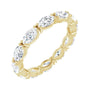 Sapphire Row Lab-Grown Diamond Petite Marquise Eternity Band - 14K Yellow Gold, 4.5 × 2.5 mm, 4