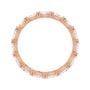 Sapphire Row Lab-Grown Diamond Petite Marquise Eternity Band - 14K Rose Gold, 4 × 2 mm, 6 (view 2)