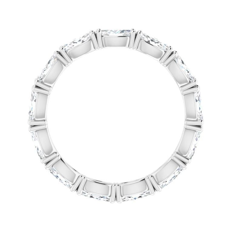 Sapphire Row Lab-Grown Diamond Petite Marquise Eternity Band - Platinum, 4.3 × 2.25 mm, 4 (view 2)
