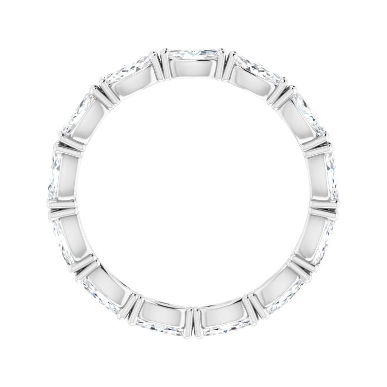 Sapphire Row Lab-Grown Diamond Petite Marquise Eternity Band - Platinum, 4.3 × 2.25 mm, 5 (view 2)