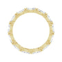 Sapphire Row Lab-Grown Diamond Petite Marquise Eternity Band - 14K Yellow Gold, 4.3 × 2.25 mm, 4.5 (view 2)