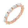 Sapphire Row Lab-Grown Diamond Petite Marquise Eternity Band - 14K Rose Gold, 4.3 × 2.25 mm, 5.5