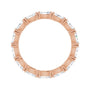 Sapphire Row Lab-Grown Diamond Petite Marquise Eternity Band - 14K Rose Gold, 4.3 × 2.25 mm, 5.5 (view 2)