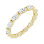Sapphire Row Lab-Grown Diamond Petite Marquise Eternity Band - 14K Yellow Gold, 4.3 × 2.25 mm, 5