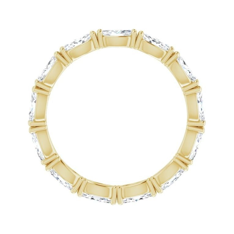 Sapphire Row Lab-Grown Diamond Petite Marquise Eternity Band - 14K Yellow Gold, 4.3 × 2.25 mm, 5 (view 2)