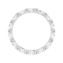 Sapphire Row Lab-Grown Diamond Petite Marquise Eternity Band - 14K White Gold, 4 × 2 mm, 5 (view 2)
