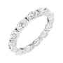Sapphire Row Lab-Grown Diamond Petite Marquise Eternity Band - Platinum, 4.5 × 2.5 mm, 4.5
