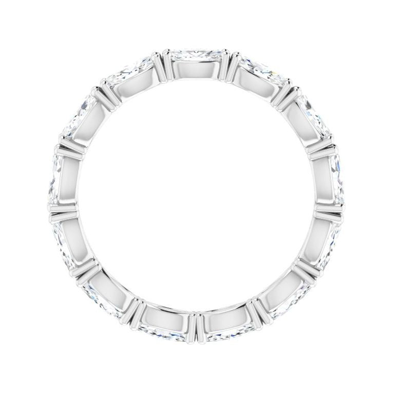 Sapphire Row Lab-Grown Diamond Petite Marquise Eternity Band - Platinum, 4.5 × 2.5 mm, 5.5 (view 2)