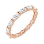 Sapphire Row Lab-Grown Diamond Petite Marquise Eternity Band - 14K Rose Gold, 4.3 × 2.25 mm, 6