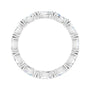 Sapphire Row Lab-Grown Diamond Petite Marquise Eternity Band - 14K White Gold, 4.5 × 2.5 mm, 4 (view 2)