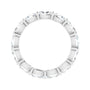Sapphire Row Lab-Grown Diamond Petite Oval Eternity Band - 14K White Gold, 5 × 3 mm, 6.5 (view 2)