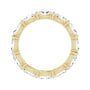 Sapphire Row Lab-Grown Diamond Petite Oval Eternity Band - 14K Yellow Gold, 5 × 3 mm, 5.5 (view 2)