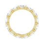 Sapphire Row Lab-Grown Diamond Petite Oval Eternity Band - 14K Yellow Gold, 5 × 3 mm, 6.5 (view 2)