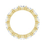 Sapphire Row Lab-Grown Diamond Petite Oval Eternity Band - 14K Yellow Gold, 5 × 3 mm, 7.5 (view 2)