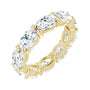 Sapphire Row Lab-Grown Diamond Petite Oval Eternity Band - 14K Yellow Gold, 6 × 4 mm, 4.5