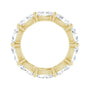 Sapphire Row Lab-Grown Diamond Petite Oval Eternity Band - 14K Yellow Gold, 6 × 4 mm, 4.5 (view 2)