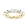 Sapphire Row Lab-Grown Diamond Petite Oval Eternity Band - 14K Yellow Gold, 6 × 4 mm, 6.5 (view 3)