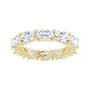 Sapphire Row Lab-Grown Diamond Petite Oval Eternity Band - 14K Yellow Gold, 6 × 4 mm, 7.5 (view 3)