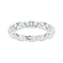 Sapphire Row Lab-Grown Diamond Petite Oval Eternity Band - Platinum, 5 × 3 mm, 4.5 (view 3)