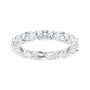 Sapphire Row Lab-Grown Diamond Petite Oval Eternity Band - Platinum, 5 × 3 mm, 6.5 (view 3)