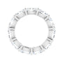Sapphire Row Lab-Grown Diamond Petite Oval Eternity Band - Platinum, 6 × 4 mm, 5.5 (view 2)