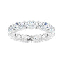 Sapphire Row Lab-Grown Diamond Petite Oval Eternity Band - Platinum, 6 × 4 mm, 5.5 (view 3)