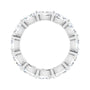 Sapphire Row Lab-Grown Diamond Petite Oval Eternity Band - Platinum, 6 × 4 mm, 7.5 (view 2)