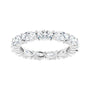Sapphire Row Lab-Grown Diamond Petite Oval Eternity Band - Platinum, 5 × 3 mm, 6 (view 3)