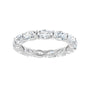 Sapphire Row Lab-Grown Diamond Petite Oval Eternity Band - Platinum, 5 × 3 mm, 7 (view 3)