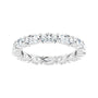 Sapphire Row Lab-Grown Diamond Petite Oval Eternity Band - Platinum, 5 × 3 mm, 8 (view 3)