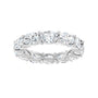 Sapphire Row Lab-Grown Diamond Petite Oval Eternity Band - Platinum, 6 × 4 mm, 7 (view 3)
