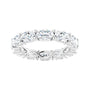 Sapphire Row Lab-Grown Diamond Petite Oval Eternity Band - Platinum, 6 × 4 mm, 8 (view 3)