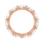 Sapphire Row Lab-Grown Diamond Petite Oval Eternity Band - 14K Rose Gold, 6 × 4 mm, 6.5 (view 2)